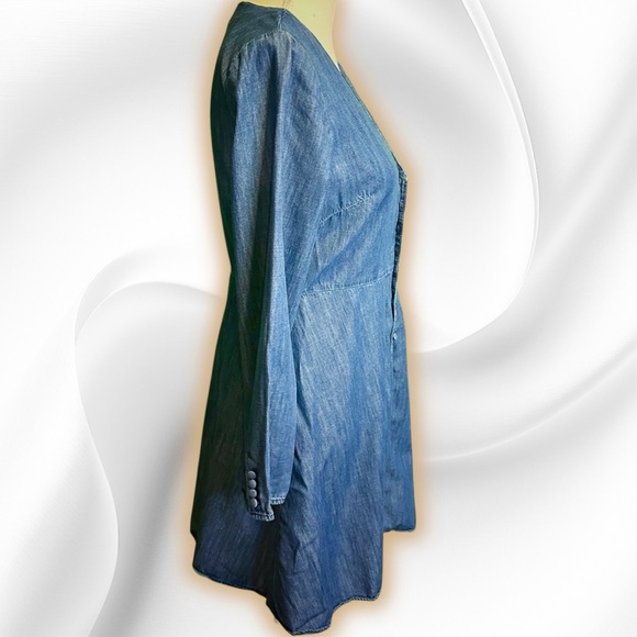 Madewell ‘Denim Lilyblossom Button-Front Dress’ in “Landers Wash” Size 4 - Picture 15 of 16